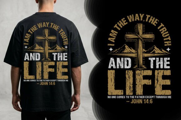 Download Christian Cross Typography T-Shirt - Cross Collection