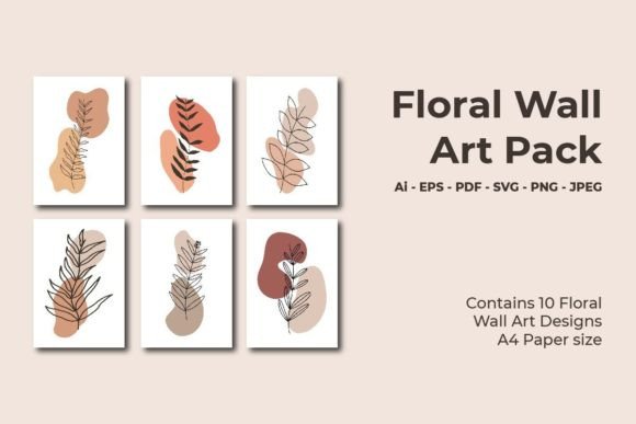 Download Aesthetic Floral Boho Wall Art Pack - Aesthetic floral Collection