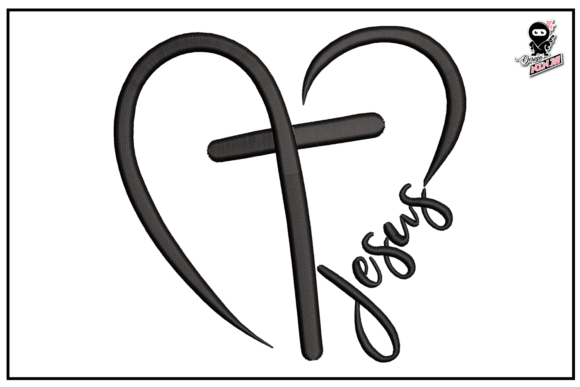 Download Christian Cross with Jesus Embroidery - Cross Collection