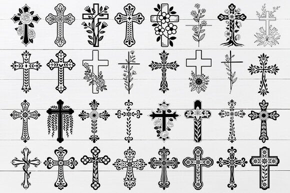 Download Floral Cross SVG Bundle - Cross Collection
