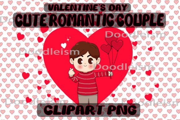Download CUTE ROMANTIC COUPLE BOY CHARACTER PNG - Premium Bundle
