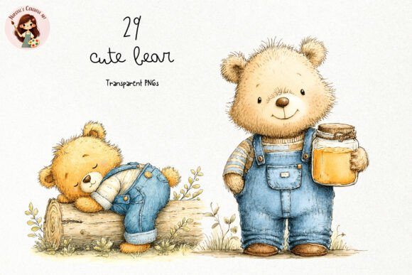 Download Storybook Woodland Bear PNG Clipart - Premium Resources