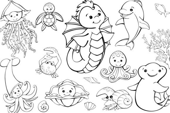 Download SEA Animals, Marine Creatures, Marine Li - Animals Collection