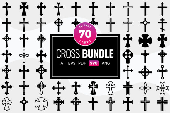 Download Cross SVG Clipart Set - Cross Collection