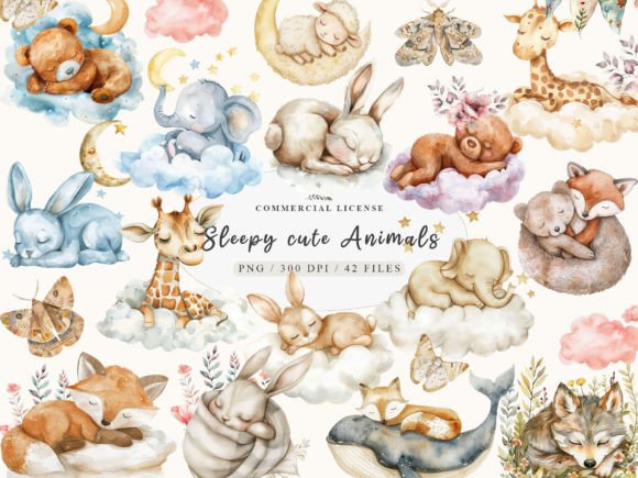 Download Sleepy Animals, Sweet Dreams Sign Png - Animals Collection