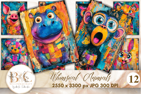 Download Whimsical Animals Colorful Background - Animals Collection