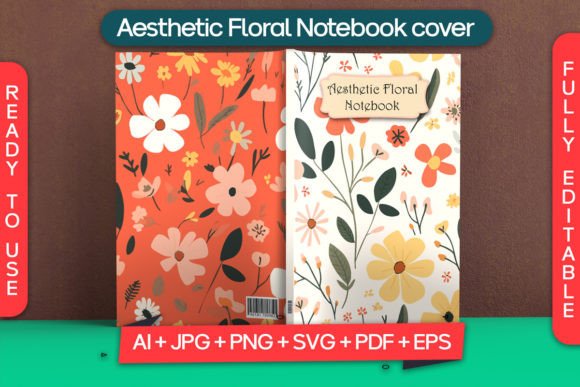 Download Aesthetic Floral Notebook Cover - Aesthetic floral Collection
