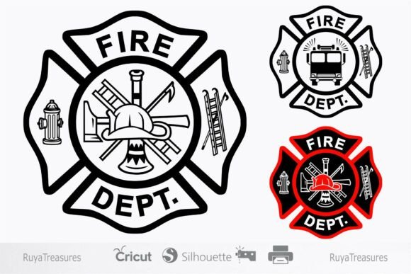 Download Firefighter Maltese Cross Fire Dept Svg - Cross Collection